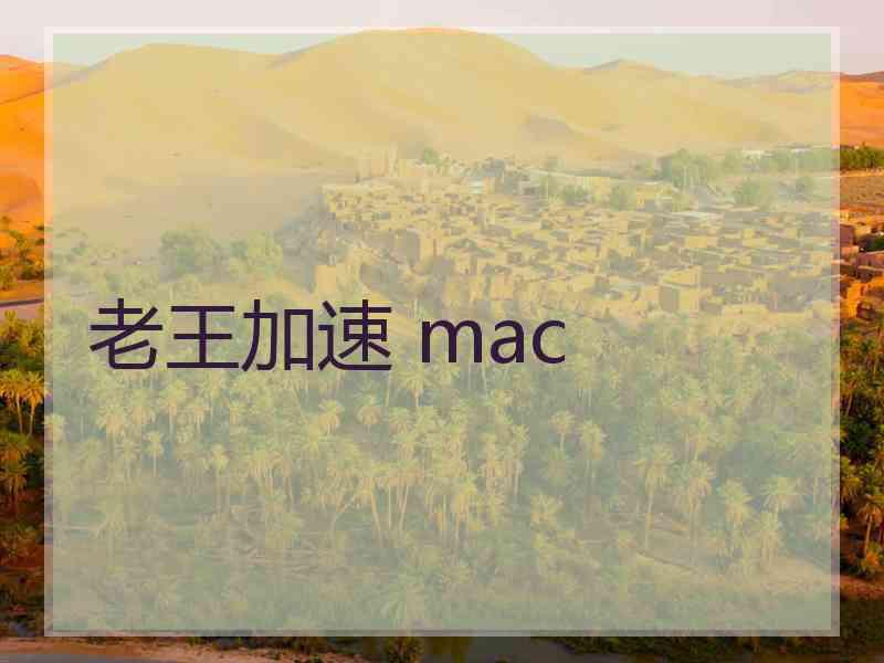 老王加速 mac