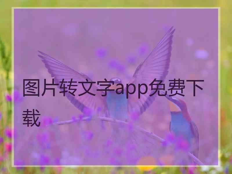 图片转文字app免费下载