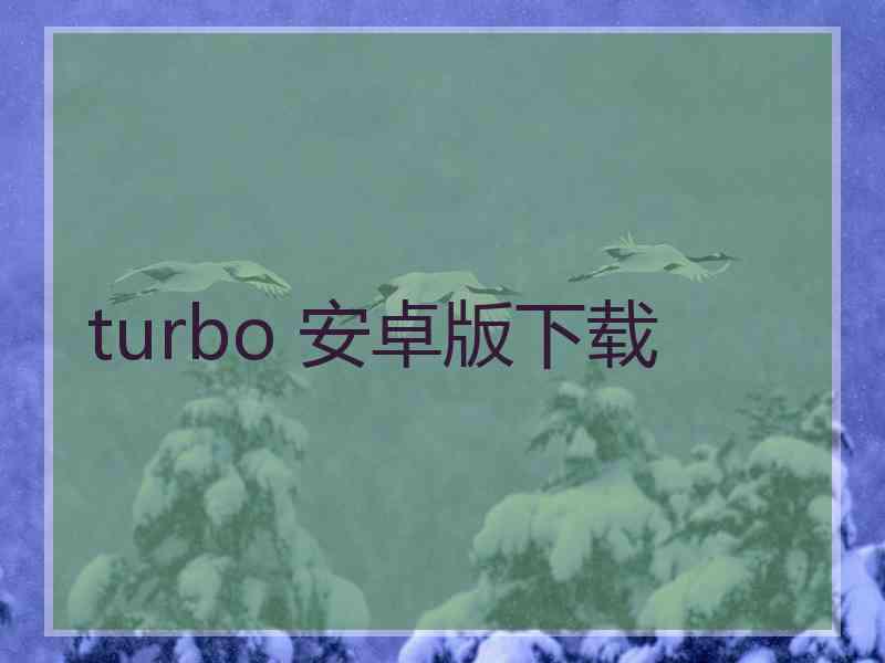 turbo 安卓版下载