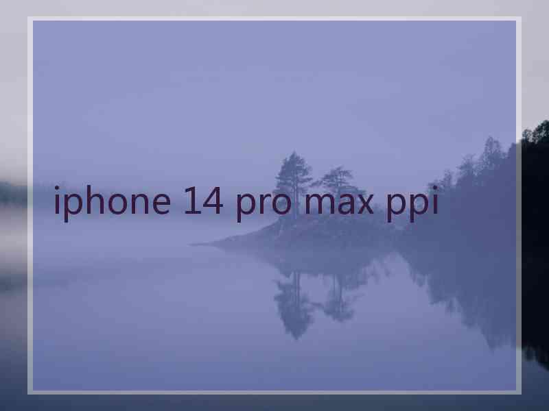 iphone 14 pro max ppi