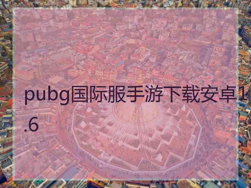 pubg国际服手游下载安卓1.6