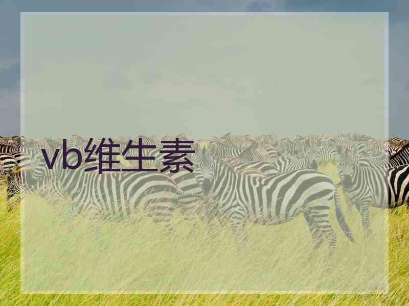 vb维生素