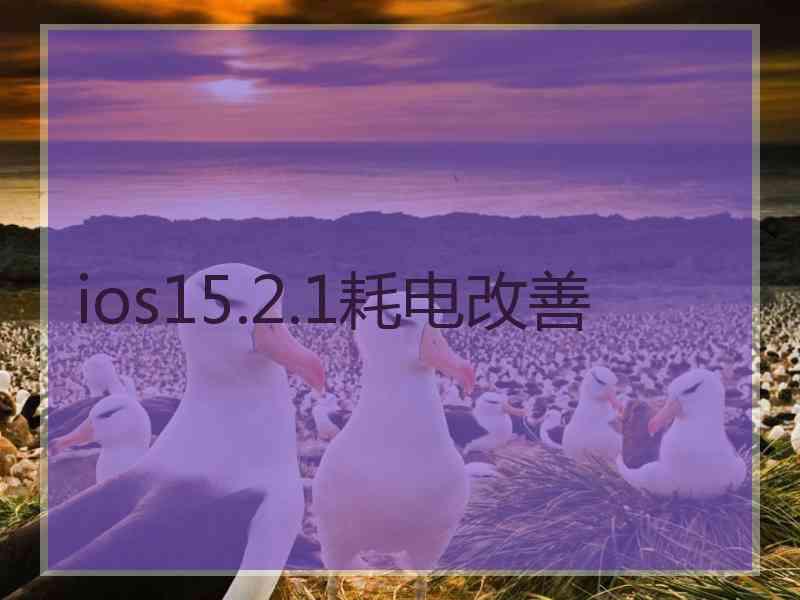 ios15.2.1耗电改善