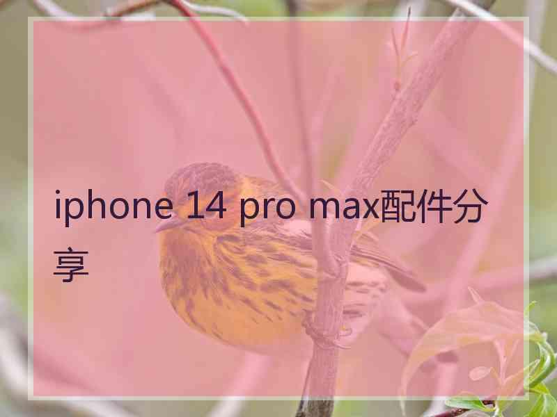 iphone 14 pro max配件分享