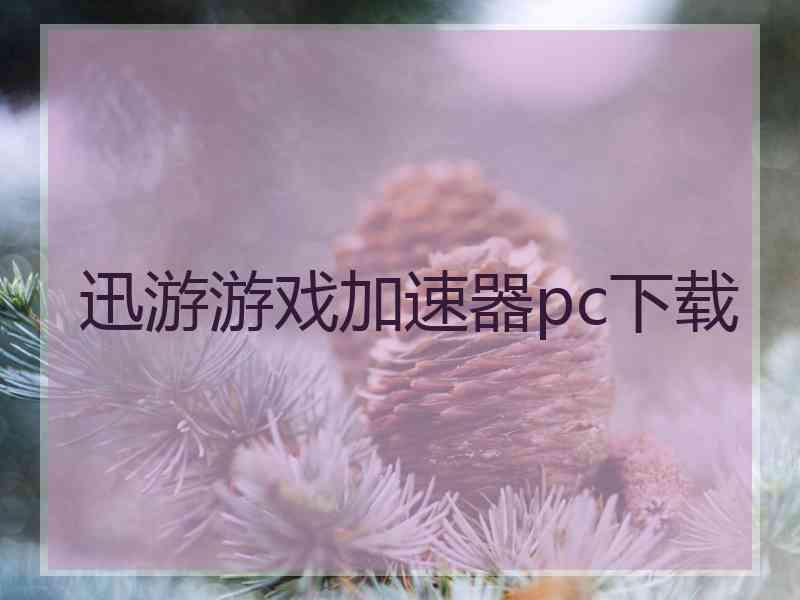 迅游游戏加速器pc下载