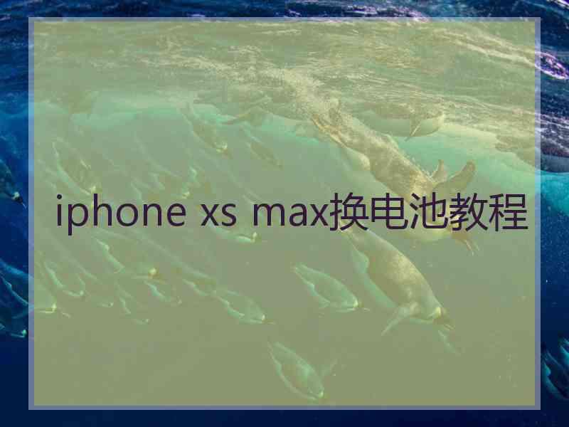 iphone xs max换电池教程