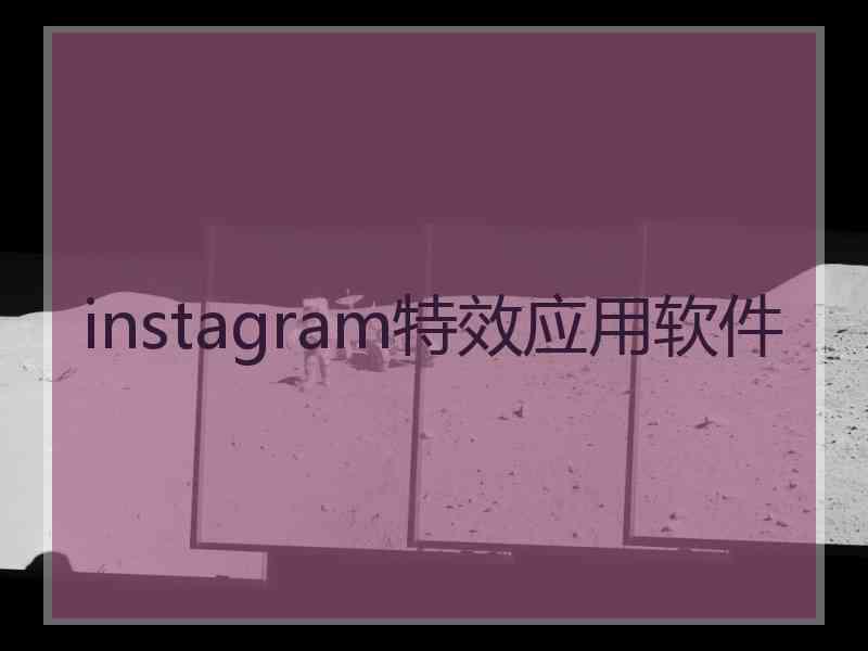 instagram特效应用软件