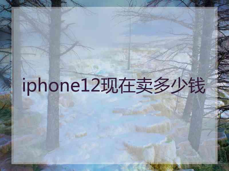 iphone12现在卖多少钱