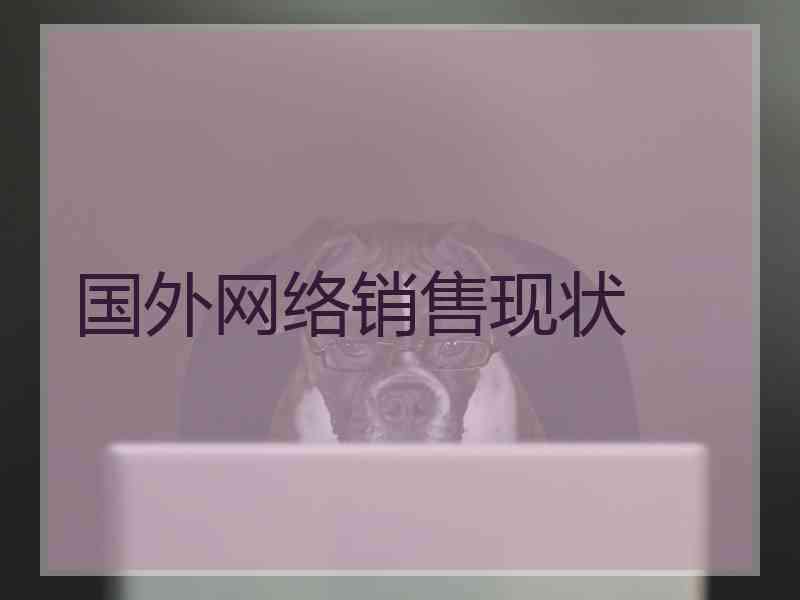 国外网络销售现状