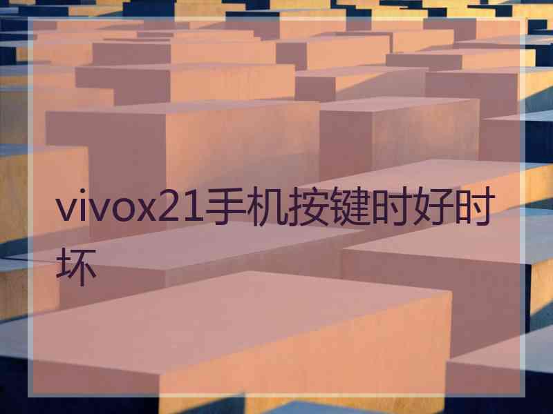 vivox21手机按键时好时坏