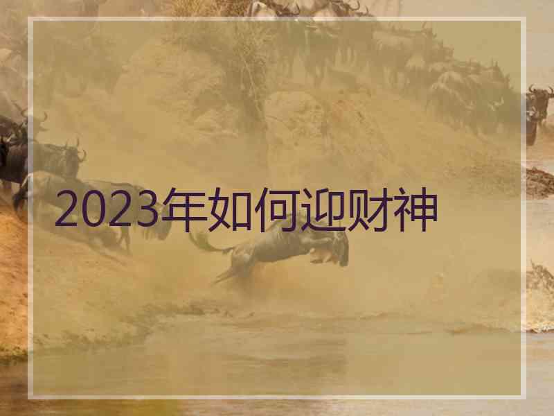 2023年如何迎财神