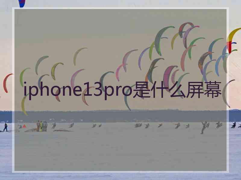 iphone13pro是什么屏幕