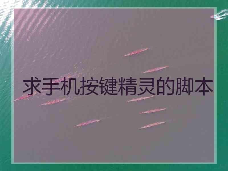 求手机按键精灵的脚本