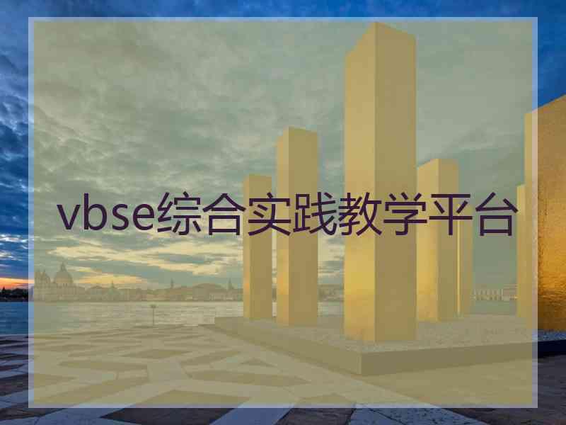 vbse综合实践教学平台