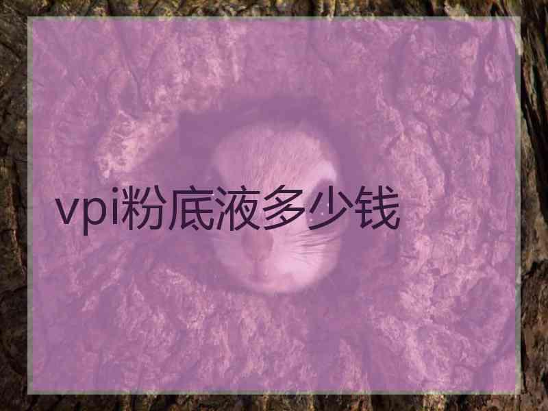 vpi粉底液多少钱