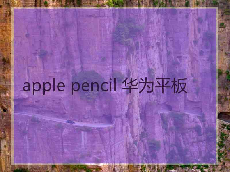 apple pencil 华为平板