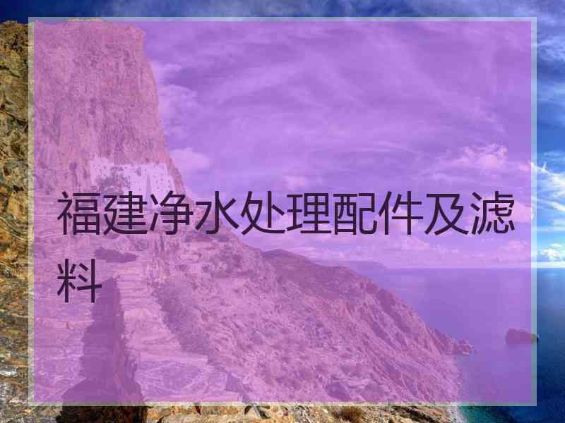 福建净水处理配件及滤料