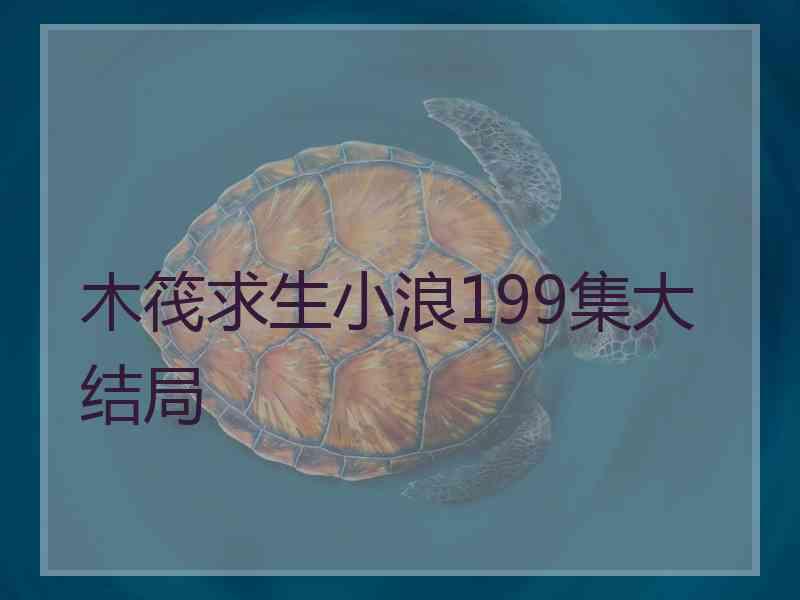 木筏求生小浪199集大结局