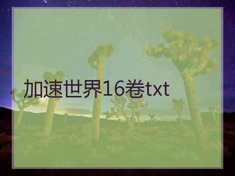 加速世界16卷txt