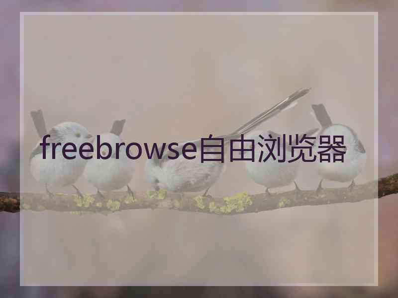 freebrowse自由浏览器