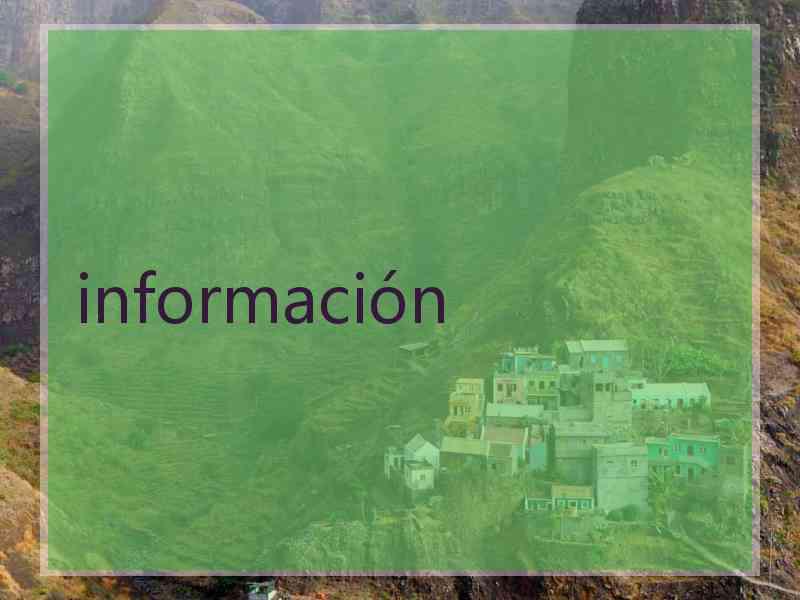 información