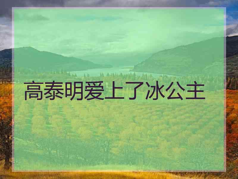 高泰明爱上了冰公主