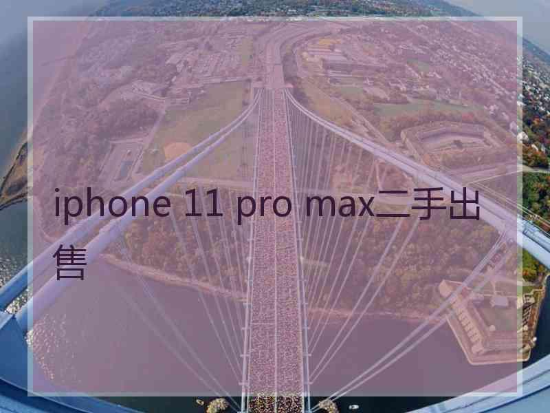 iphone 11 pro max二手出售