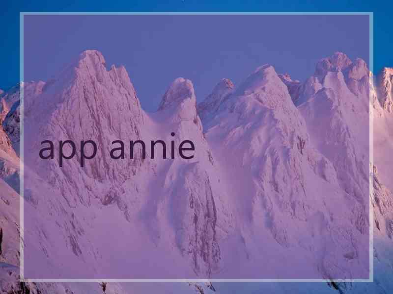 app annie