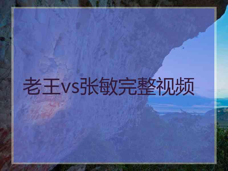 老王vs张敏完整视频