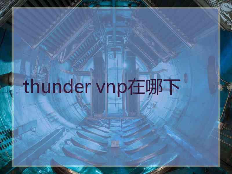 thunder vnp在哪下