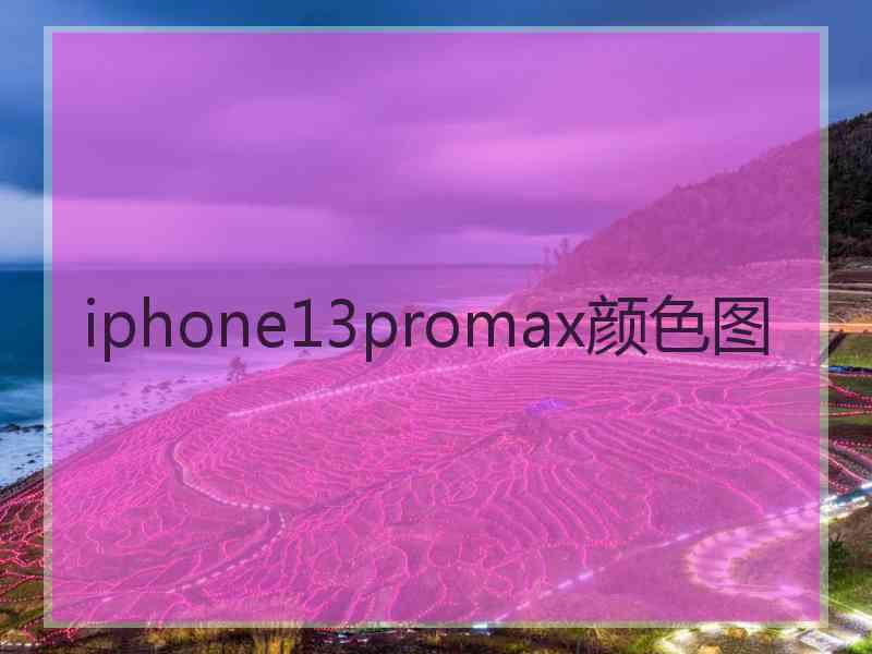 iphone13promax颜色图