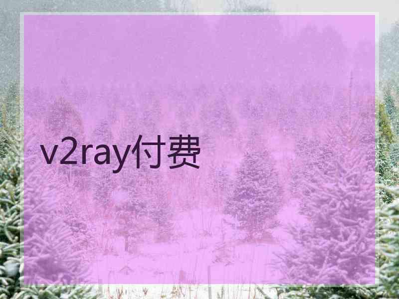 v2ray付费