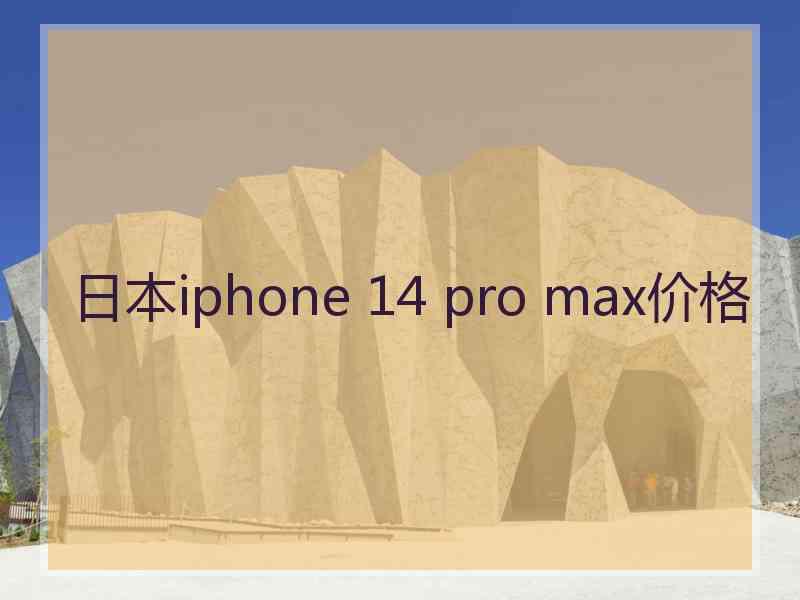 日本iphone 14 pro max价格