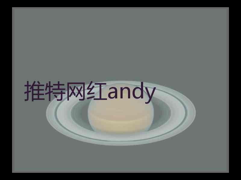 推特网红andy