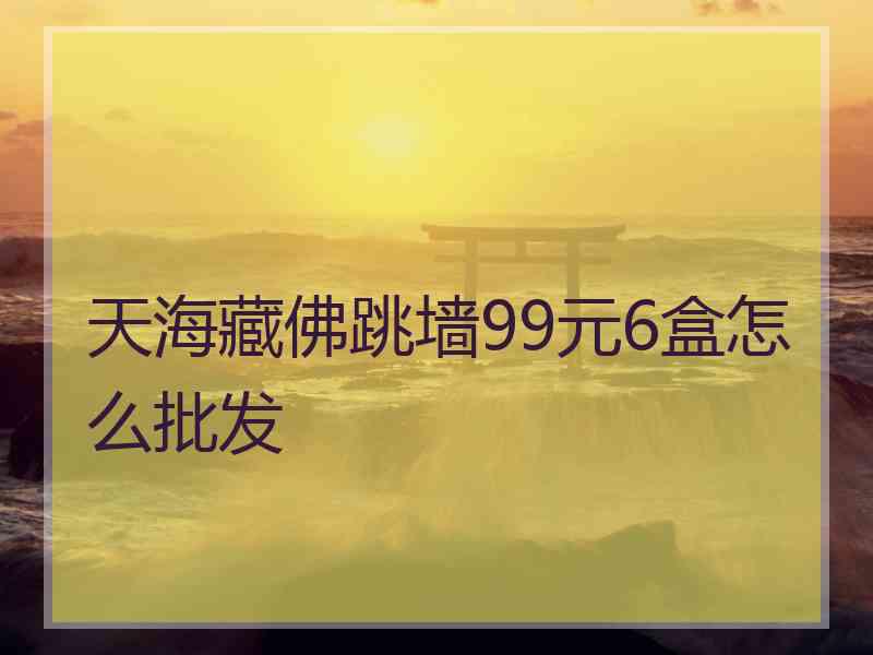 天海藏佛跳墙99元6盒怎么批发