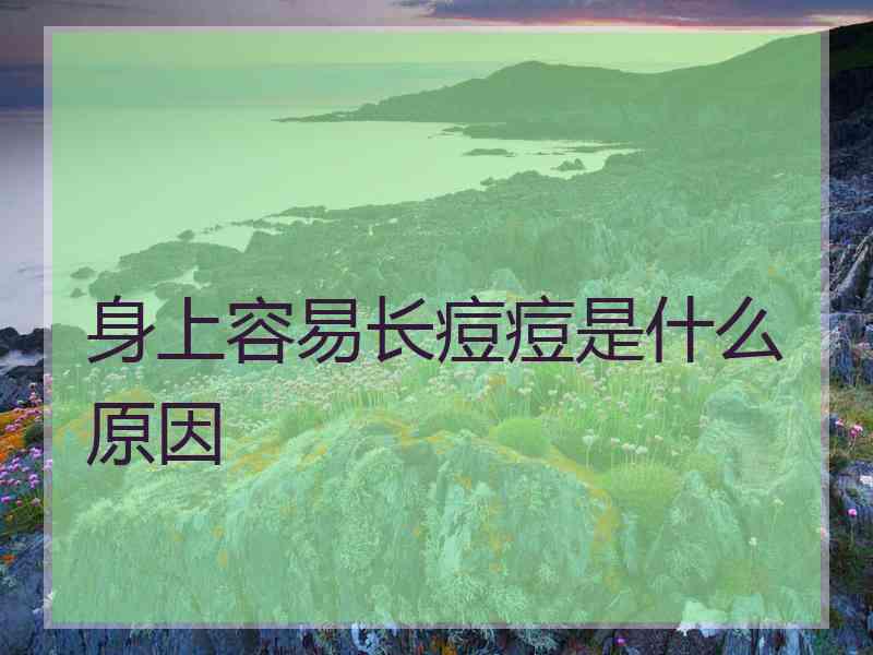 身上容易长痘痘是什么原因