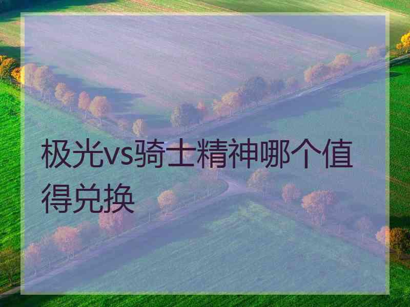 极光vs骑士精神哪个值得兑换