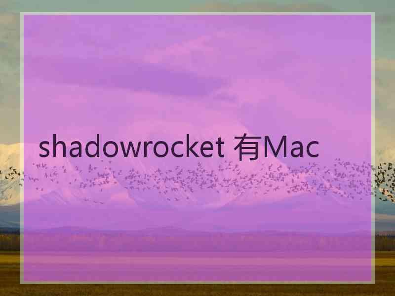 shadowrocket 有Mac