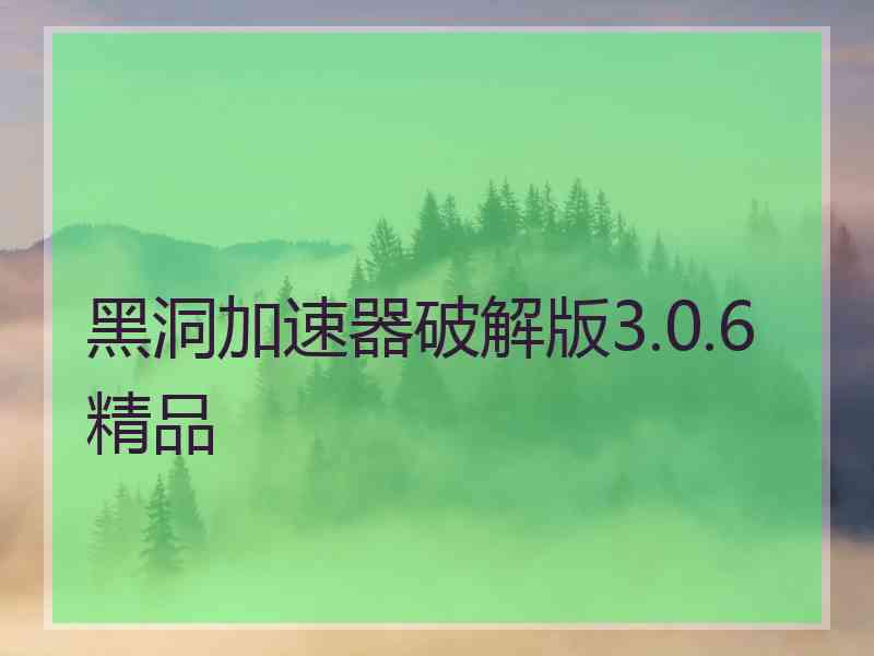 黑洞加速器破解版3.0.6精品