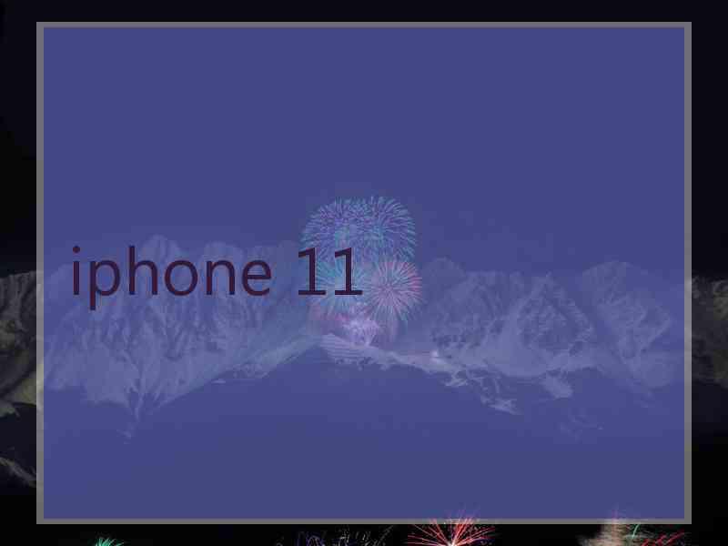 iphone 11