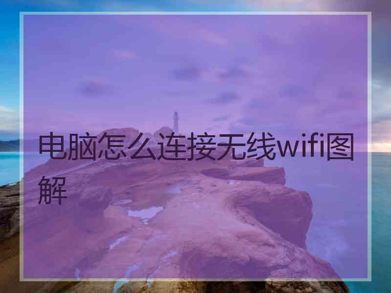 电脑怎么连接无线wifi图解