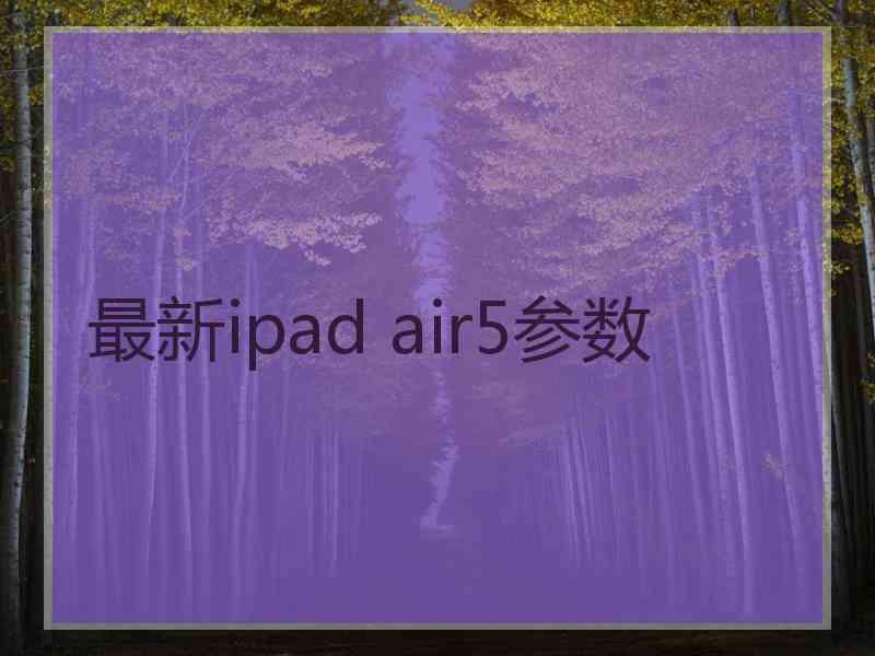 最新ipad air5参数