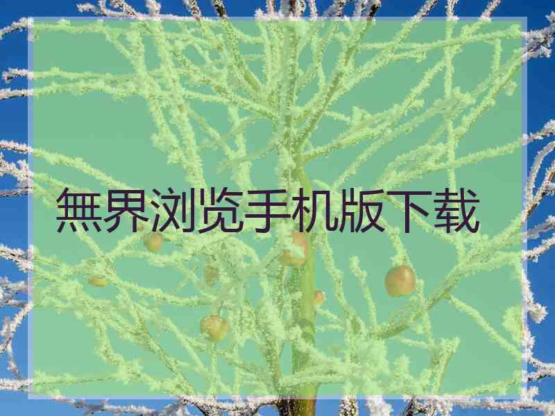 無界浏览手机版下载