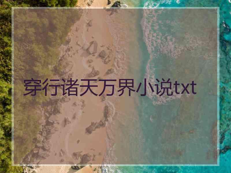 穿行诸天万界小说txt